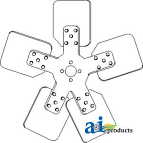 A & I Products Fan, 5 Blade 18" x18" x3" A-70240973